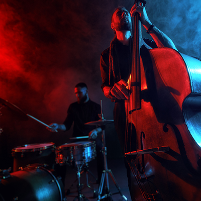 Jazz band performs at the club